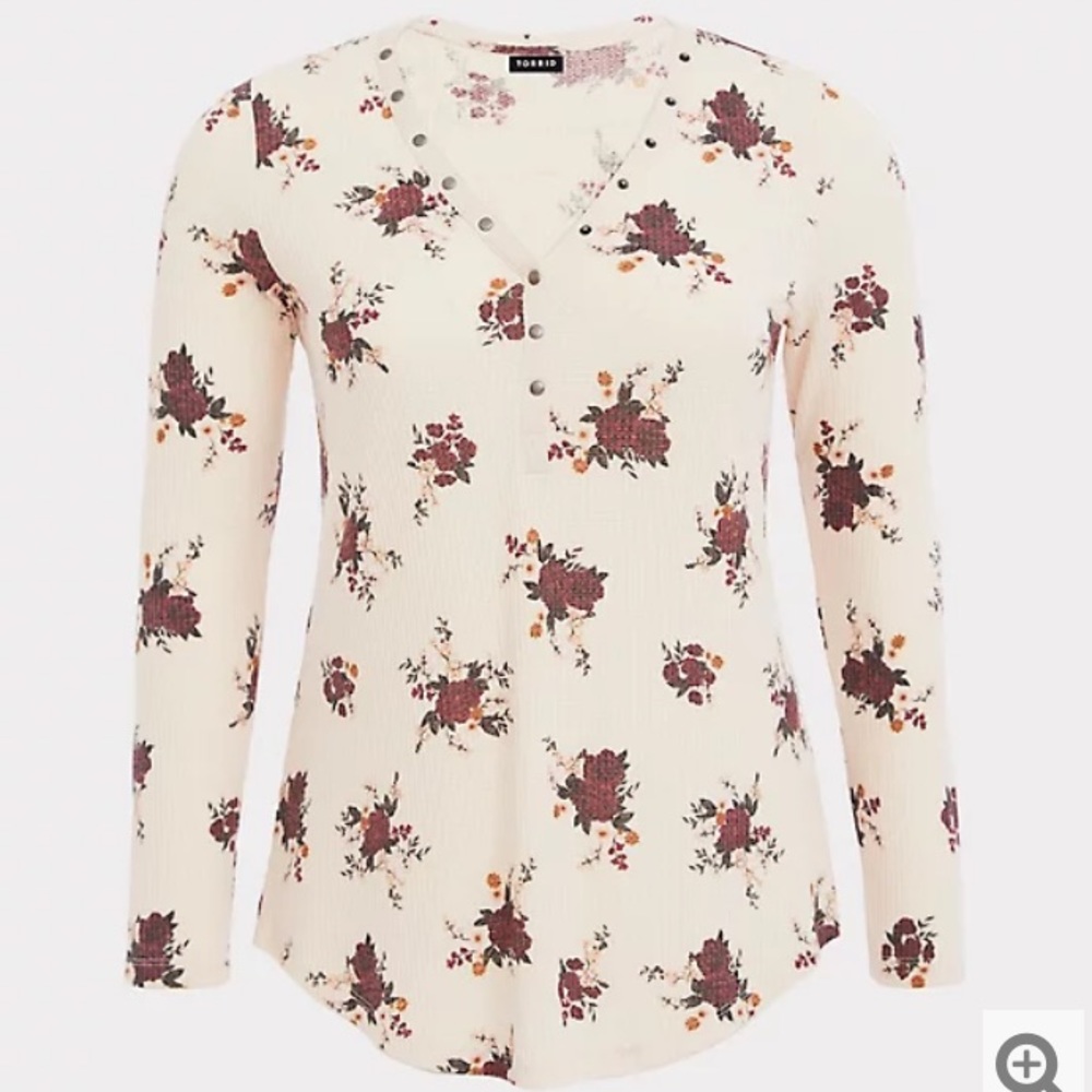 Torrid 3 Waffle Knit Long Sleeve